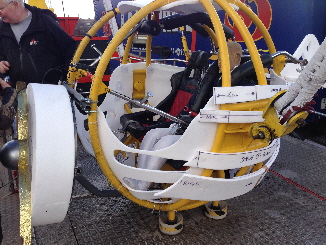 The Bungee ball in the process of being transformed into the Takeaway Plane